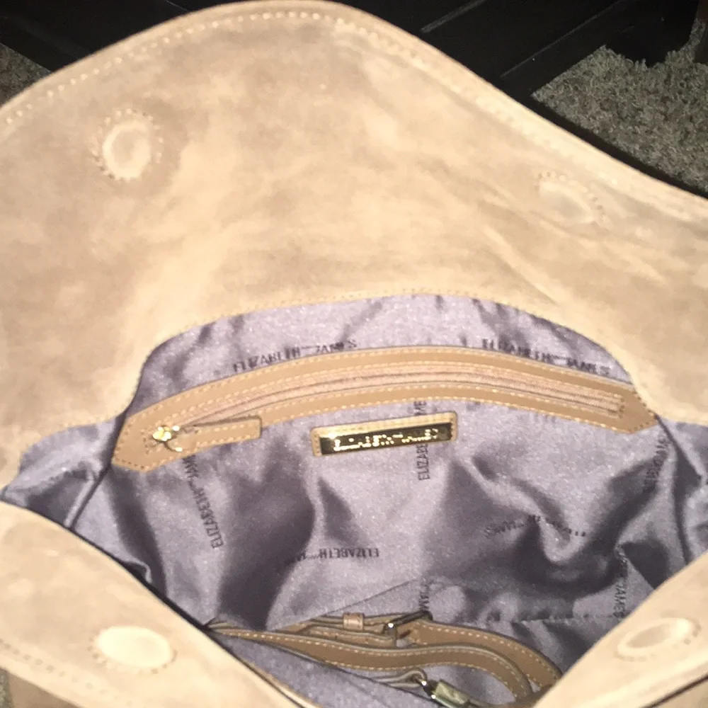Elizabeth and James suede purse